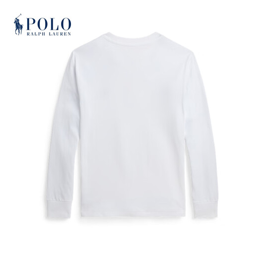 Polo Ralph Lauren Boys Classic Cotton Jersey Henley RL41762 100-White S