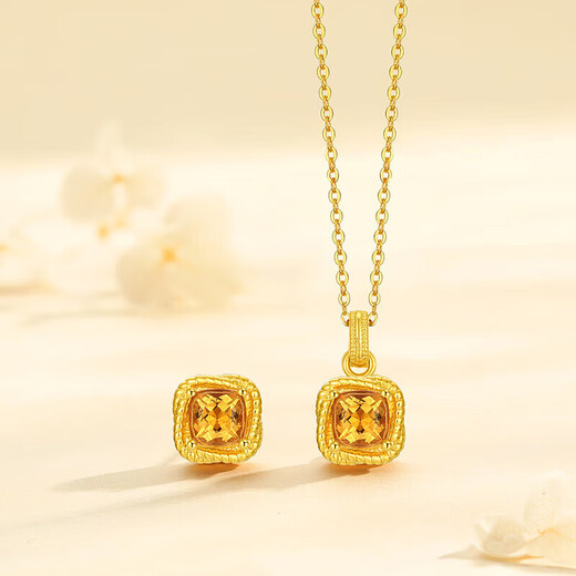 Chao Acer 18K gold crystal earrings for women’s birthday gift to Jian Jingtong EEK36500087 single model