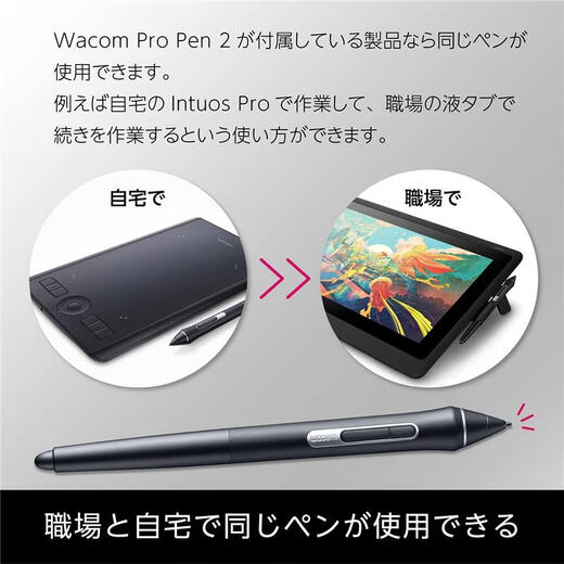和冠（Wacom）【JD物流 日本直邮】和冠 wacom 手绘板数位屏电脑绘图板绘画板网课写字板 PTH-660/K0（影拓PRO）