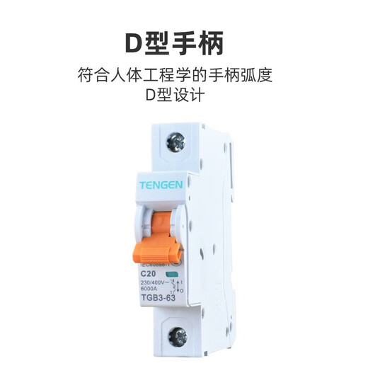 Tianzheng électrique TENGEN Tianzheng TGB3-63/125 interrupteur à air petit disjoncteur 2P3P4P interrupteur 20A32A63A 63A 2P