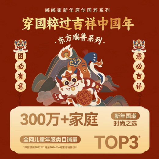 Dudu family baby New Year's greetings suit red festive boy's two-piece New Year's clothing set children's clothing Zhu Yinghong 110