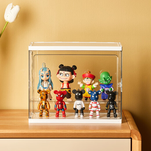 Transparent figure display box Acrylic Lego blind box dust cover large model ornaments storage display rack cabinet extra large 39*25*29cm