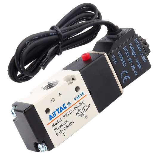 Huili's customized original outlet solenoid valve 3V210-08NC normally closed DC24V air valve reversing valve 3V310-10 3V110M5NCBI