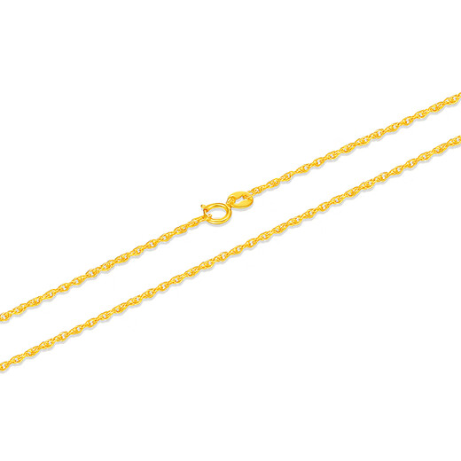 Mengjinyuan 18K gold necklace with gold 750 hollow spun silk chain clavicle chain as a birthday gift for girlfriend