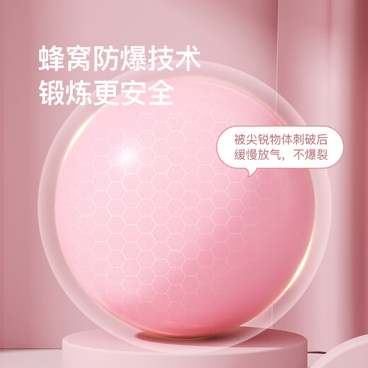 Langwei Yoga Ball Pilates Small Ball Exercise Pelvic Floor Muscle Exercise Fitness Balance Ball Fitness Ball Sakura Pink / Diameter 25cm