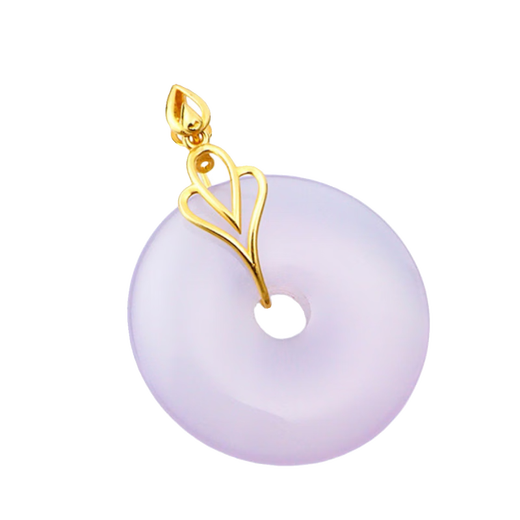 Fat Donglai's same style safe buckle buckle head 18k gold jade jade nostalgic welding-free DIY accessories color gold AU750 H1 number - top bead style H1