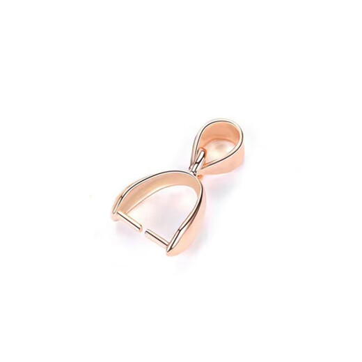 18k gold pendant buckle 18K gold buckle rose gold platinum platinum gold left and right holes au platinum pendant buckle