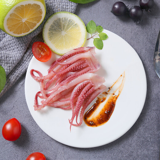 Fresh frozen deep-sea squid tentacles 300g, squid claws, sizzling squid, hot pot and barbecue ingredients, seafood and aquatic products as gifts