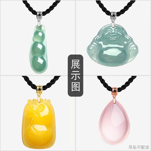 Fat Donglai's same style 18k gold-plated small buckle necklace pendant buckle connector jade pendant jade pendant buckle clip buckle with needle style/medium size/gold color