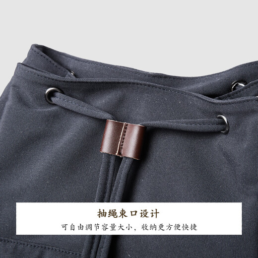 My trendy backpack men's canvas backpack casual large capacity fashionable travel bag high school student bag lightweight computer bag blue and black upgraded version