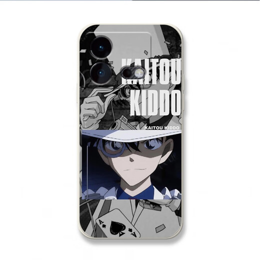 Kuai Teow Phantom Thief Kidd is suitable for iqooneo9pro+ mobile phone case iqooneo8 soft case vivoiqooneo7se detective neo5 personality 5s anti-fall 855 all-inclusive 3 Conan action YT9272 Phantom Thief Kidd-antique white liquid skin-friendly feel For other mobile phone models, please contact customer service for remarks