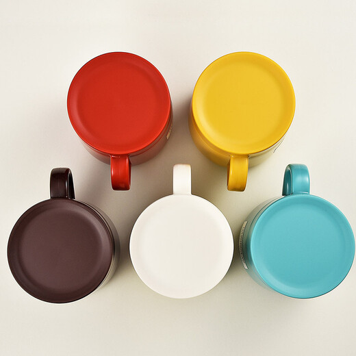 TIGER thermos cup stainless steel double-layer vacuum office coffee mug MCI-A28C-C milky white 280ml