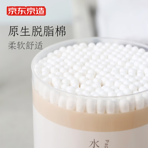 Made in Tokyo, double-headed water drop cotton swabs, 200 pieces * 2 cans, ear cotton swabs, paper shaft, makeup cotton swabs, spiral head cleaning cotton swabs