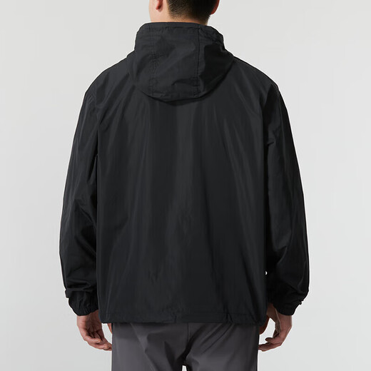 耐克（NIKE）男装2025秋新款梭织连帽半拉链卫衣运动休闲套头衫外套 FN3893-010黑色 L