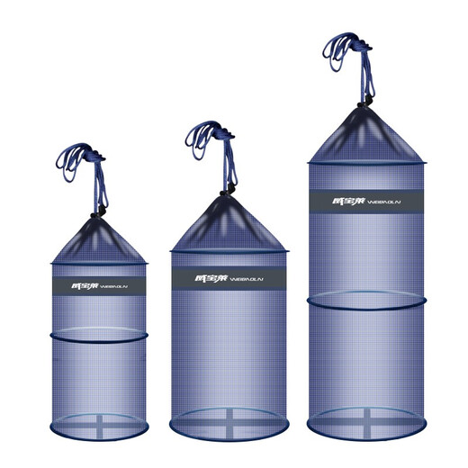 Weibaolai portable small fish protection wild fishing protection folding mini quick-drying fish bag to catch the sea live bait net bag anti-jumping fish basket 22*45