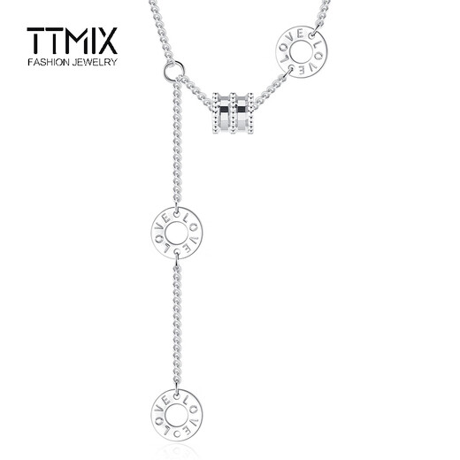 TTMIX small waist platinum pendant platinum necklace chain platinum pt950 necklace women's platinum necklace 6.76g total length about 44cm