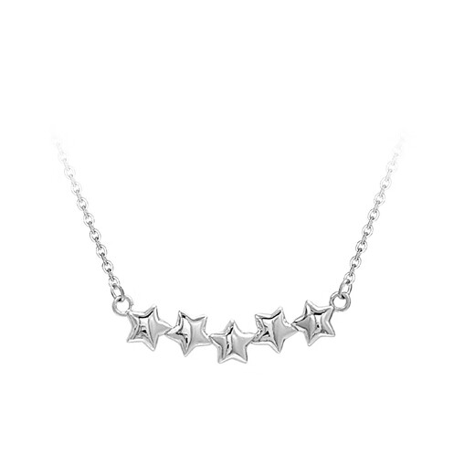 Pt.Charm new product pt950 platinum set chain star pendant women's platinum clavicle chain necklace as a gift for the goddess, ready stock 5.7-5.8g, set chain length is about 43+3cm