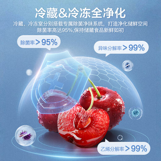 Ronshen refrigerator 520 liters French style multi-door double system double cycle first-level energy efficiency frequency conversion household air-cooled frost-free 20% BCD-520WD17MP national subsidy