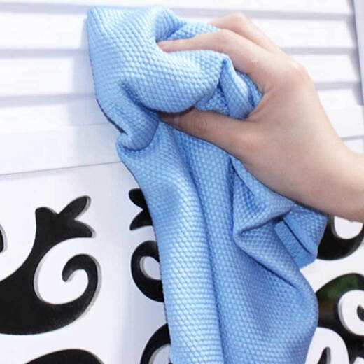 Carole fish scale rag thickened and enlarged rag kitchen large dishwashing handkerchief glass scouring pad cleaning cloth hotel dishwashing 2 pieces 50*40cm