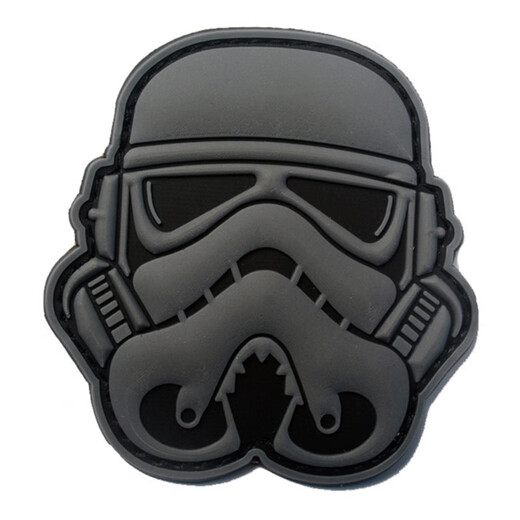 Punisher Star Wars Stormtrooper Bounty Hunter PVC Velcro Badge Tactical Badge Creative Armband Outdoor Backpack Sticker New Imperial Army Gray 8CM