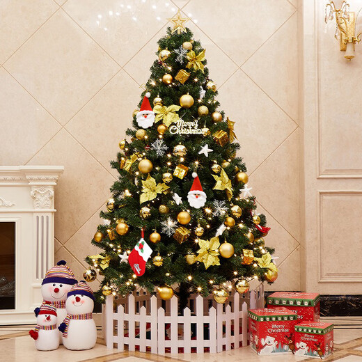 Abaoli Christmas Tree Set Christmas Decorations Shopping Mall Shop Hotel Home Christmas Scene 1.8 Meter Luxury Encryption