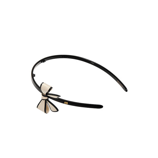 ALEXANDRE DE PARIS Star Style Diana Series Headband Bow Hair Accessory Gift for Girlfriend X Beige