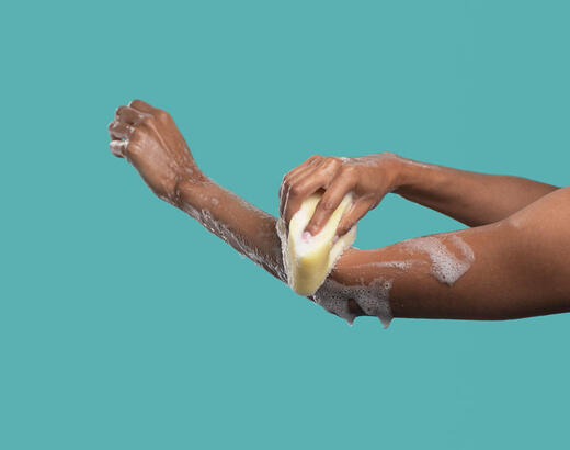 Spongeables Natural Loofah Bath Sponges Citrus Anti-Cellulite Massage 3-Pack Gentle Cleansing