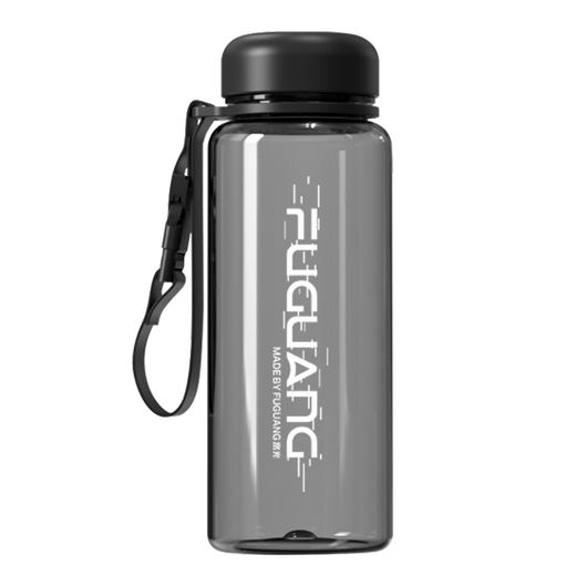 Fuguang large-capacity male and female students outdoor home car sports fitness portable leak-proof plastic tea cup with tea separator 600ml - Wisdom Black 1 piece 600ml