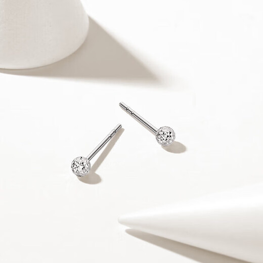 Trendy Acer modern PT950 platinum earrings for women, fashionable commuting, birthday gift for girlfriend, priced, one pair, about 0.6g