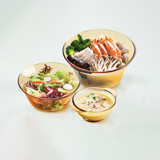 PYREX tableware and dishes set, heat-resistant glass, high temperature resistance, bowls, fruit plates, instant noodle bowls, soup bowls, rice bowls, dinner plates, fish plates* 1