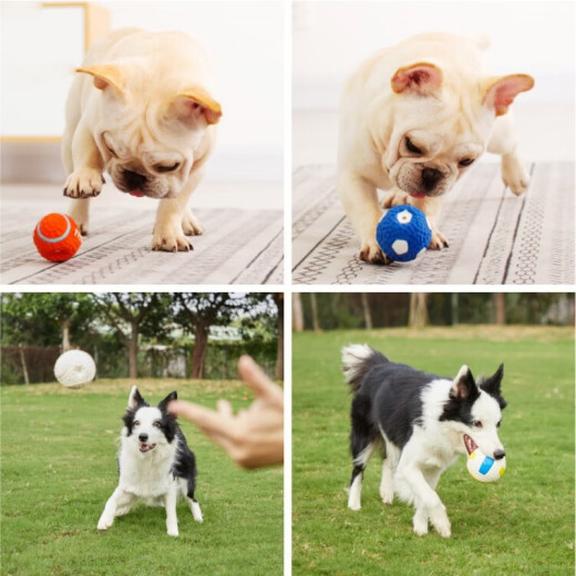 Yite Pet Latex Sounding Football Football Dog Toy Interactive Training Bite-resistant Toy Small Football
