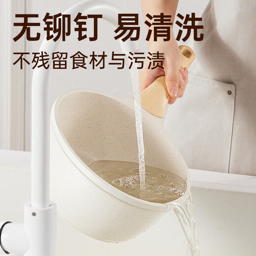 Cui Dahuang milk pot, micro-pressure milk pot, baby food supplement pot, instant noodle pot, large white milk pot 18cm with steamer