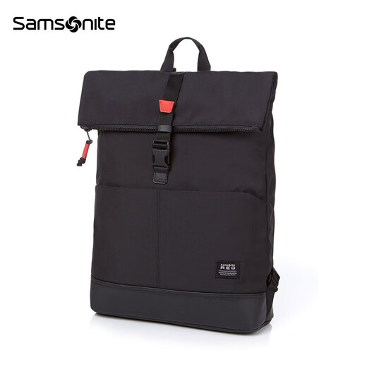 Samsonite Rucksack Computertasche Mode Casual Light School Bag Rucksack Geschenk für Freund Ehemann HD4 Schwarz