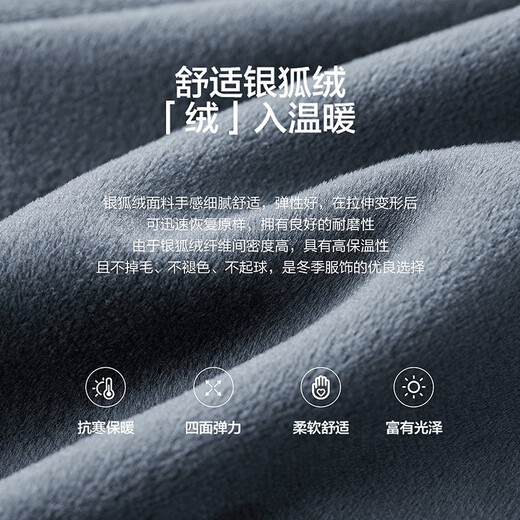 Shanshan velvet thickened jacket men's spring and autumn casual warm top middle-aged dad lapel executive jacket men's dark blue (recommended to take one size larger) L 175/92A