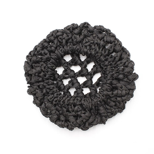 Cousin's net bag thick and thin hair net ball head professional hair flower accessories matching net bag blue black fine mesh 10 pieces - black fine mesh