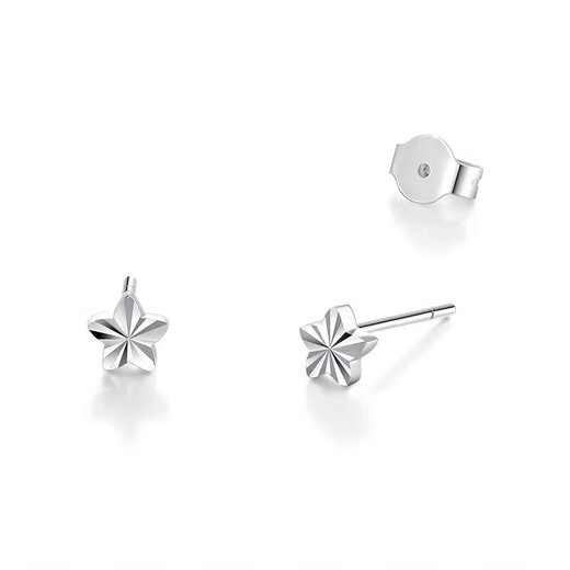 Mengjinyuan PT950 star earrings platinum car flower earrings for women gift