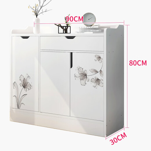 Yijiada Shoe Cabinet Large Capacity Creative Foyer Entrance Cabinet Dust-proof Cabinet Thrive 90CM