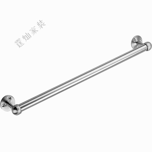 He Jiagong's customized towel rack without punching in the bathroom bathroom single pole 304 stainless steel single pole wall hanging thickened 20cm