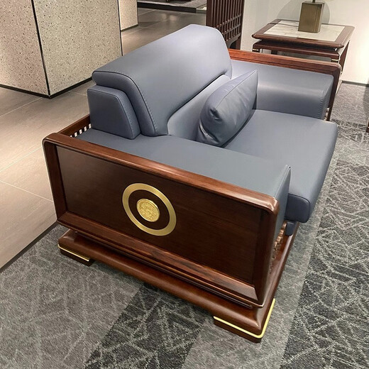 Jiushui new Chinese style all solid wood executive desk simple boss desk president desk writing desk ebony wood office business customization ebony wood material