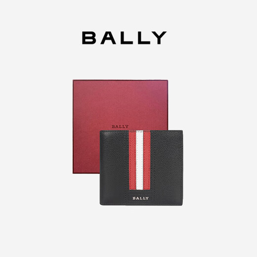 BALLY Bally new autumn men's bag wallet short wallet wallet card holder 6224893 black one size