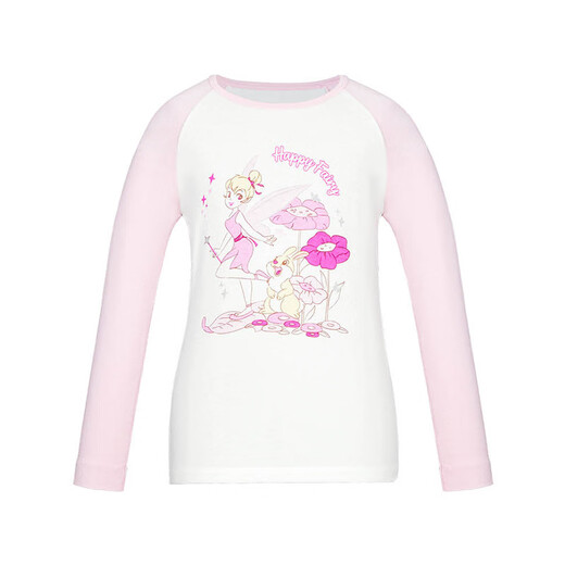Aimer Kids Admiring Children 23aw Soleil chaud Nouveau style Men / fille Single-couche Round Cou Longté / pantalon unique AK173C983 TOP ELF 90