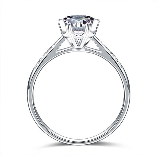 Xingzhi PT950 platinum diamond ring micro-paved women's ring wedding gift moissanite ring platinum gift for girlfriend Chinese Valentine's Day platinum + 50 points D color moissanite diamond