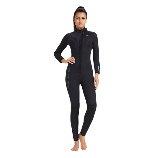 ZCCO New 5mm Diving Suit Men's Swimming Surfing Suit One-piece Thickened Diving Suit Women's Wear-Resistant Warm Diving Suit Black Men's S