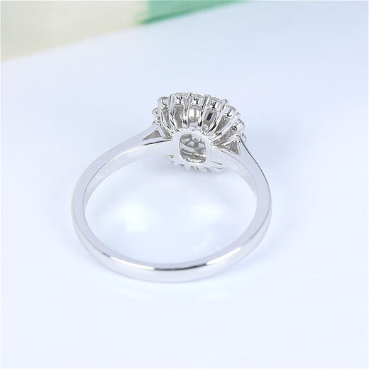 Haikai Ring Women's Blue Sapphire Ring Luxury Jewelry Chinese Valentine's Day Birthday Gift for Wife and Girlfriend Sapphire Diamond Ring (0.94 carat/18k gold)