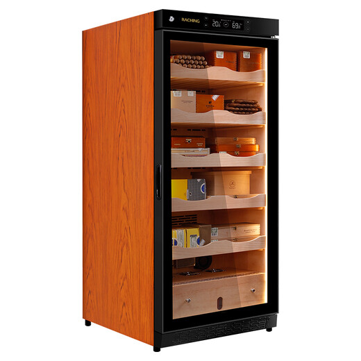 Meijing (raching) cigar cabinet C230A cedar wood constant temperature and humidity cabinet compressor household cigar constant temperature and humidity cabinet starry sky black Spanish cedar wood shelf