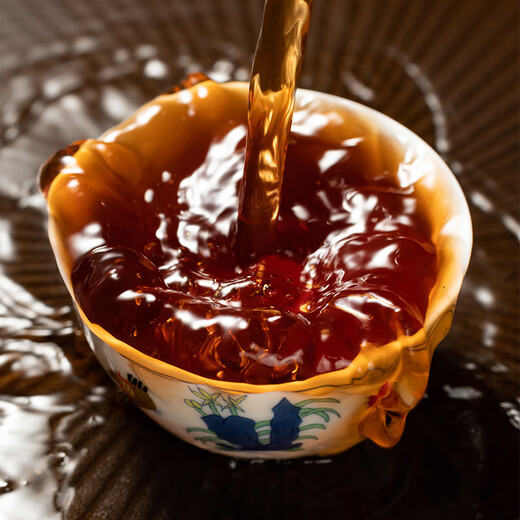 Hedan Aged Pu'er Tea Menghai Laobanzhang Ancient Tree Ripe Tea Brick Tea Tuo Tea 1000g Tea Gift Box