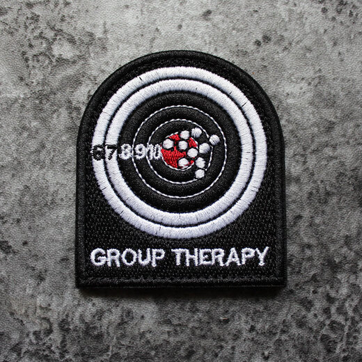 Target embroidery Velcro armband military fan outdoor backpack jacket with morale patch GROUP THERAPY