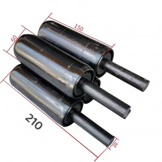 Vertical roller conveyor belt side wheel conveyor vertical roller belt anti-deviation roller 60-150 with thread buckle roller 6 mm thickened tube 60*150 thread buckle 16