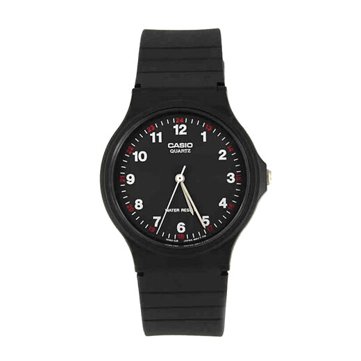 Casio (CASIO) small black watch for men and women, unisex student civil service examination, college entrance examination usable quartz watch MQ-24-1B
