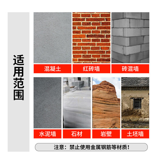 Electric hammer widened flat head chisel alloy impact drill bit super hard electric pickaxe head hexagonal handle square handle round handle tip chisel (hard spring steel) square handle flat chisel 14*250mm